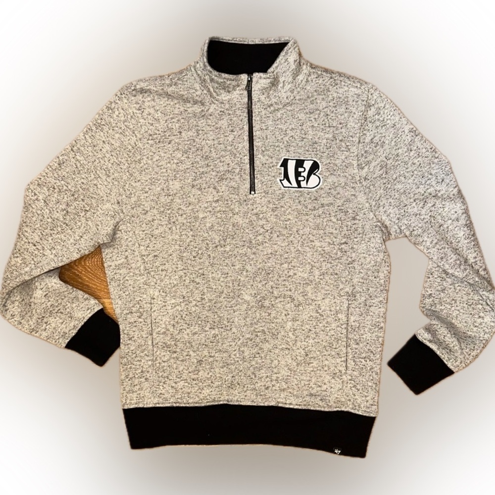47Brand | CINCINNATI BENGALS 1/4 ZIP PULLOVER